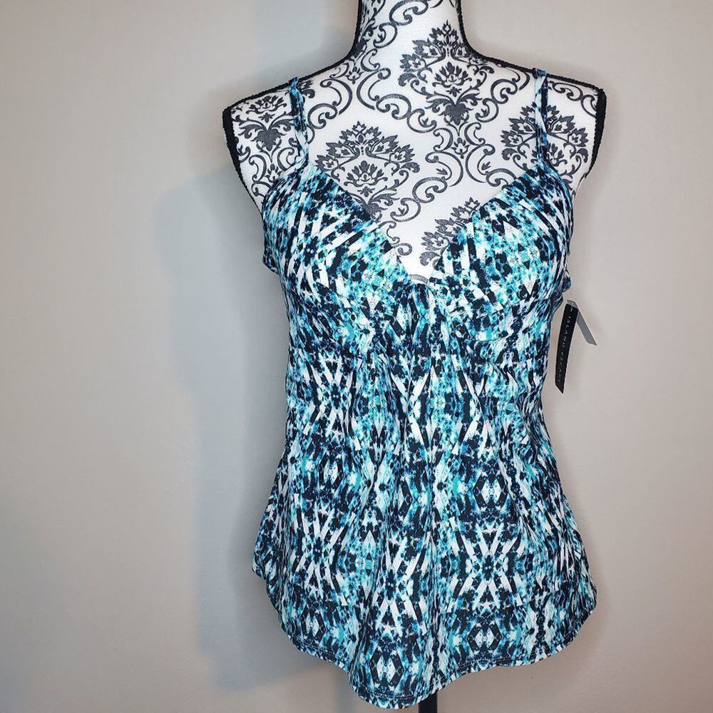 Island escape size 8 women's Zuma tankini swim top new with tags